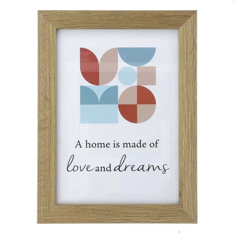 Rama foto Enid 10x15 cm, design clasic, suport fixare birou, lemn natur - imagine 4